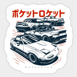 MX5 Miata Roadster crew Sticker